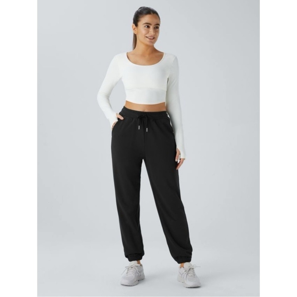 Halara Black‎ Drawstring Jogger Pants XS NWT